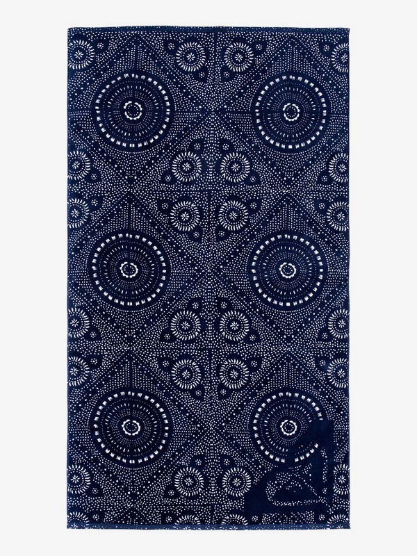 roxy, Hazy - Beach Towel, MED BLUE SHIBORI NIGHTS SW (bte2) 0 Hazy - Beach Towel Blue ERJAA03558 Roxy