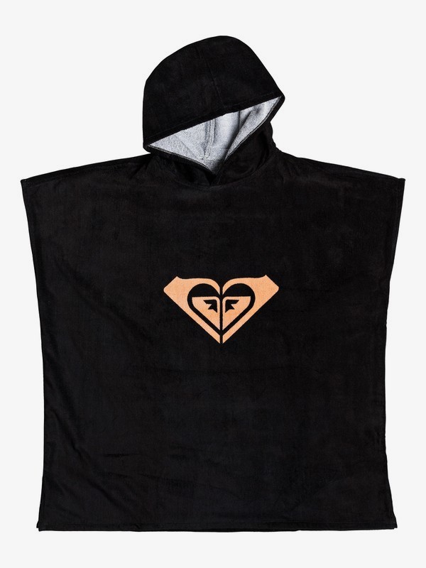 roxy, Pass This On Again Surf Poncho, TRUE BLACK (kvj0) 0 Pass This On Again Surf Poncho Black ERJAA03561 Roxy