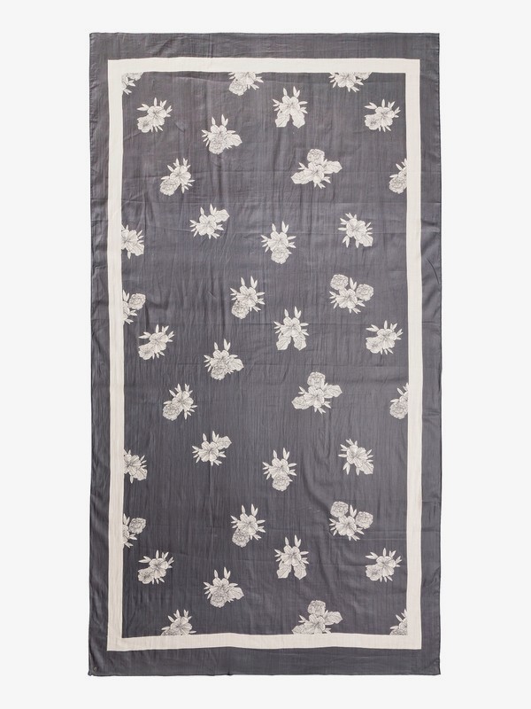 roxy, Lay Me Down - Beach Towel, TURBULENCE ROSE AND PEARLS SW (kym6) 0 Lay Me Down - Beach Towel Black ERJAA03566 Roxy