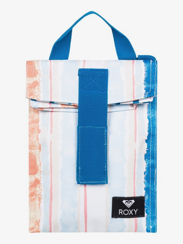 roxy, Lunch Hour Insulated Lunch Bag, BRIGHT WHITE RIVER (wbb4) 0 Lunch Hour Insulated Lunch Bag White ERJAA03603 Roxy