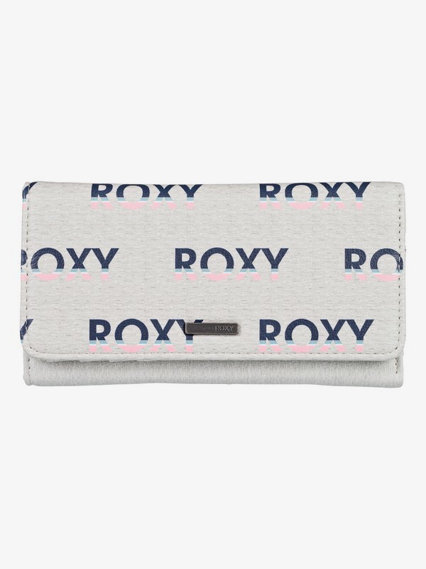 roxy, Hazy Daze - Portefeuille trois volets pour Femme, HERITAGE HEATHER GRADIENT LETT (sgr6) 0 Hazy Daze - Portefeuille trois volets pour Femme Gris ERJAA03619 Roxy
