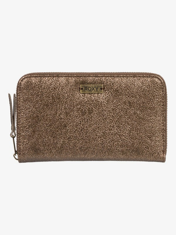roxy, Get Down - Portefeuille zippé pour Femme, CHIPMUNK (cmw0) 0 Get Down - Portefeuille zippé pour Femme Marron ERJAA03630 Roxy