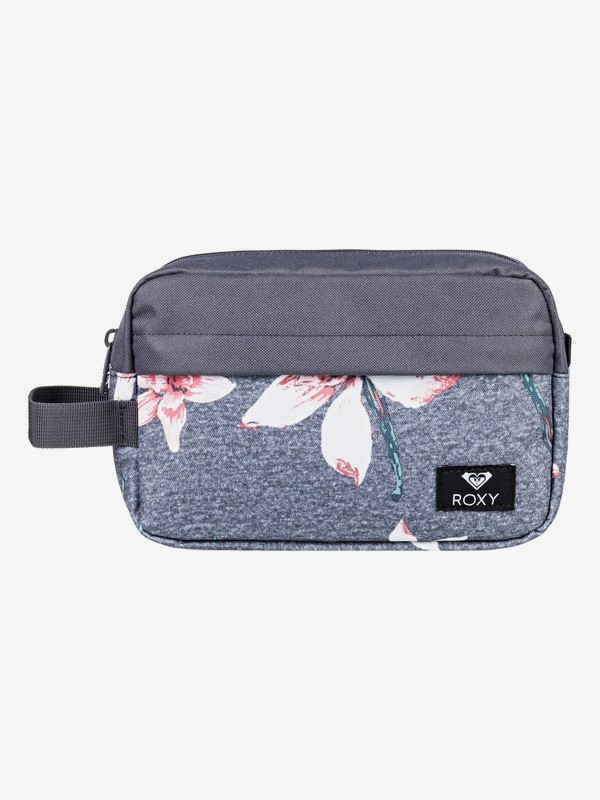 roxy, Beautifully - Trousse de toilette, CHARCOAL HEATHER FLOWER FIELD (kpg6) 0 Beautifully - Trousse de toilette Noir ERJBL03121 Roxy