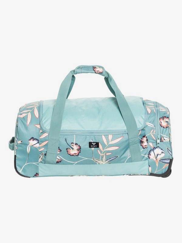 roxy, Distance Accross Large Wheeled Duffle Bag, TRELLIS BIRD FLOWER (bkw6) 0 Distance Accross Large Wheeled Duffle Bag Blue ERJBL03124 Roxy