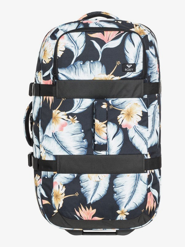 roxy, In The Clouds 87L - Large Wheeled Suitcase, ANTHRACITE TROPICAL LOVE S (kvj6) 0 In The Clouds 87L - Large Wheeled Suitcase ERJBL03142 Roxy
