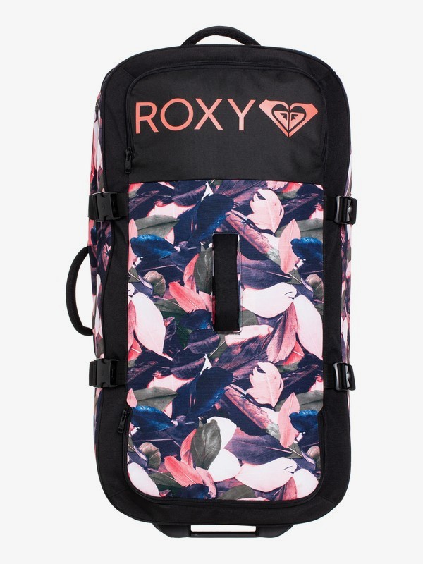 roxy, Long Haul 125L Extra Large Wheeled Suitcase, LIVING CORAL PLUMES (mjl1) 0 Long Haul 125L Extra Large Wheeled Suitcase Pink ERJBL03153 Roxy