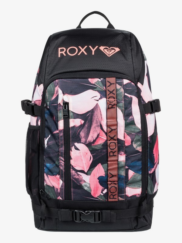 roxy, Tribute 23L Medium Snowboard/Ski Backpack, LIVING CORAL PLUMES (mjl1) 0 Tribute 23L Medium Snowboard/Ski Backpack Pink ERJBL03154 Roxy