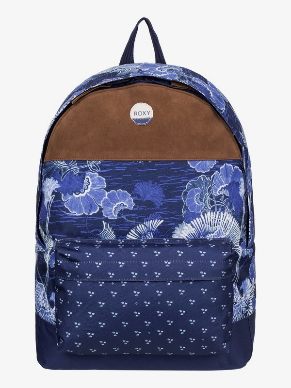 roxy, Sugar Baby Soul - Mochila Mediana, PERPETUAL FLOWER BLUE PRINT (bsq8) 0 Sugar Baby Soul - Mochila Mediana Azul ERJBP03265 Roxy