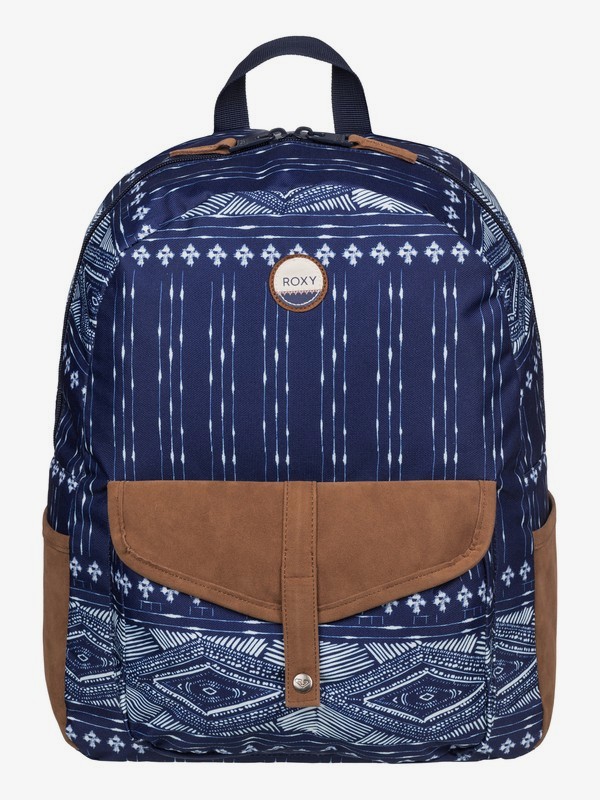 roxy, Carribean - Mochila Mediana, DANCING ON COMBO BLUE PRINT (bsq6) 0 Carribean - Mochila Mediana Azul ERJBP03269 Roxy