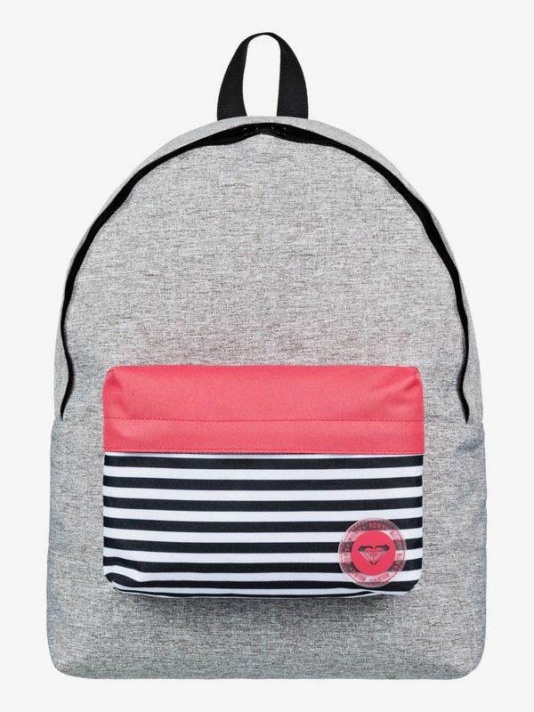 roxy, Sugar Baby Colorblock - Mochila Pequeña, HERITAGE HEATHER (sgrh) 0 Sugar Baby Colorblock - Mochila Pequeña Gris ERJBP03636 Roxy