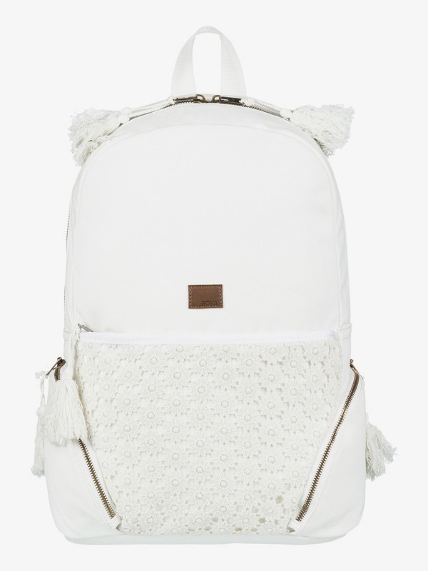 roxy, Mochila Mediana Bombora de 19 L, MARSHMALLOW (wbt0) 0 Mochila Mediana Bombora de 19 L Blanco ERJBP03686 Roxy
