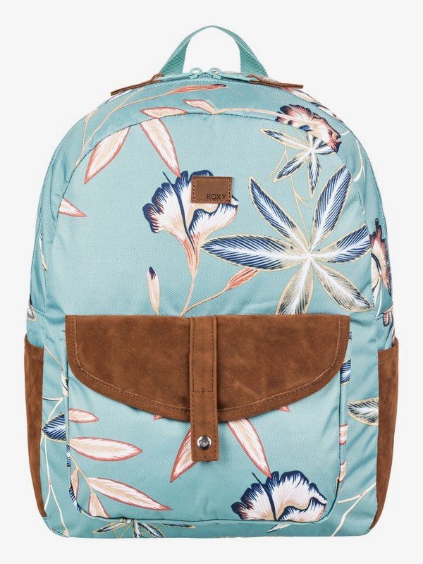 roxy, Carribean 18L - Medium Backpack, TRELLIS BIRD FLOWER (bkw6) 0 Carribean 18L - Medium Backpack Blue ERJBP03734 Roxy