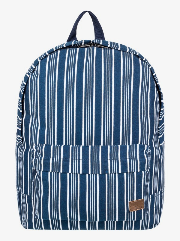 roxy, Sugar Baby Canvas 16 L Small Backpack, DRESS BLUES VERTICAL STRIPES (btk3) 0 Sugar Baby Canvas 16 L Small Backpack Blue ERJBP03742 Roxy