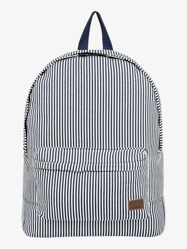 roxy, Sugar Baby Canvas 16L Small Backpack, DRESS BLUE CORNFIELD STRIPE (btk4) 0 Sugar Baby Canvas 16L Small Backpack Blue ERJBP03786 Roxy