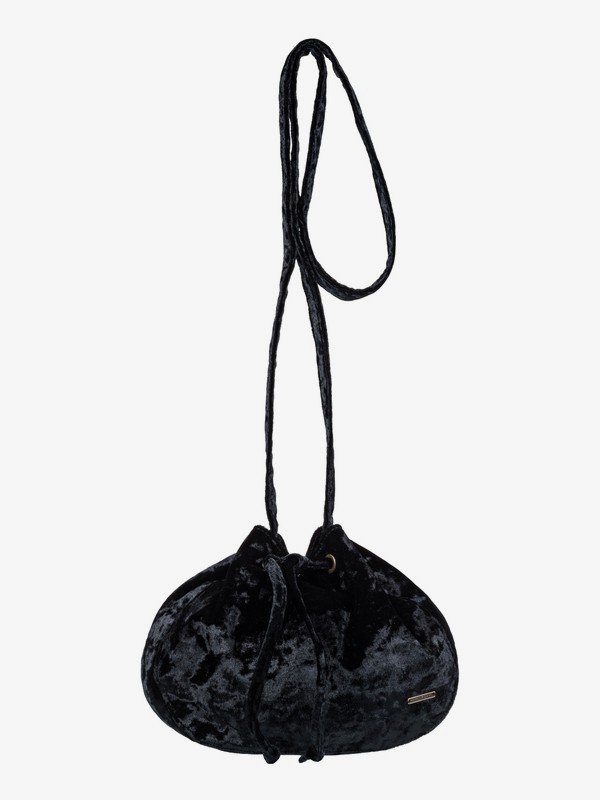 roxy, Spread Love Small Velvet Shoulder Bag, TRUE BLACK (kvj0) 0 Spread Love Small Velvet Shoulder Bag Black ERJBP03796 Roxy
