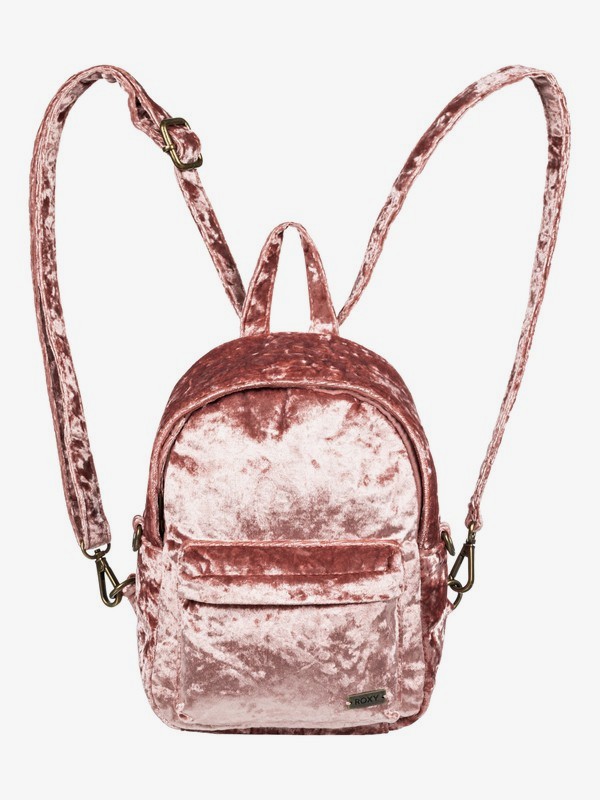 roxy, Walking Away Convertible Mini Velvet Backpack, DESERT SAND (mkt0) 0 Walking Away Convertible Mini Velvet Backpack Pink ERJBP03822 Roxy