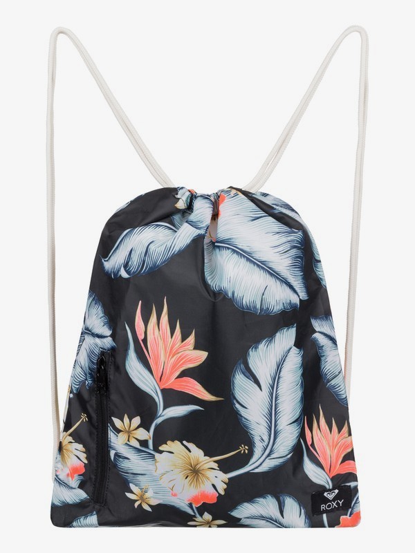 roxy, Light As A Feather 14.5L - Drawstring Bag, ANTHRACITE TROPICAL LOVE S (kvj6) 0 Light As A Feather 14.5L - Drawstring Bag Black ERJBP03834 Roxy