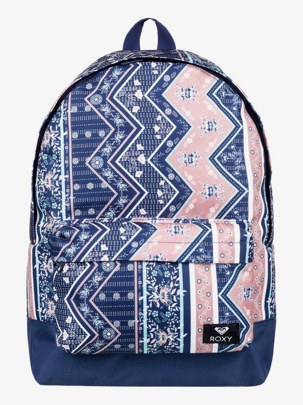 roxy, Sugar Baby 16L - Small Backpack, MED BLUE NEWPORT BORDER SW (bte7) 0 Sugar Baby 16L - Small Backpack Blue ERJBP03837 Roxy