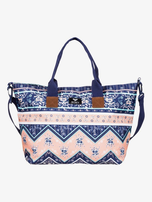 roxy, Good Things 19L - Medium Tote Bag, MED BLUE NEWPORT BORDER SW (bte7) 0 Good Things 19L - Medium Tote Bag Blue ERJBP03853 Roxy
