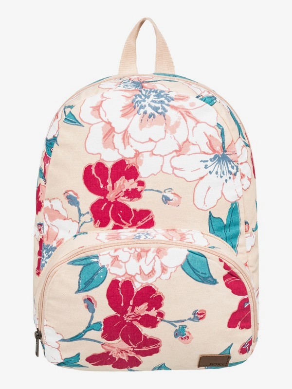 roxy, Always Core Canvas 8L Small Backpack, IVORY CREAM NEW FLOWERS (tfm6) 0 Always Core Canvas 8L Small Backpack Beige ERJBP03915 Roxy