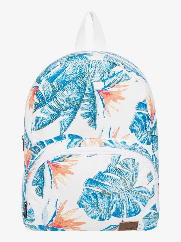 roxy, Always Core Canvas 8L Small Backpack, BRIGHT WHITE MIDNIGHT PARADISE (wbb1) 0 Always Core Canvas 8L Small Backpack White ERJBP03915 Roxy