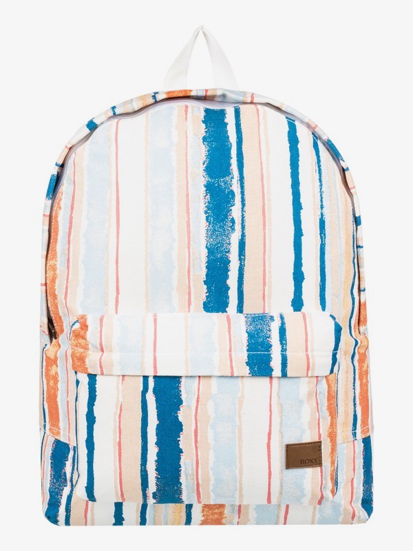 roxy, Sugar Baby Canvas 12L Small Backpack, BRIGHT WHITE RIVER (wbb4) 0 Sugar Baby Canvas 12L Small Backpack White ERJBP03922 Roxy