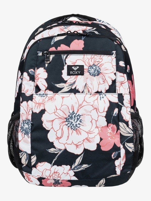 roxy, Here You Are 23L Medium Backpack, ANTHRACITE S NEW FLOWERS (kvj7) 0 Here You Are 23L Medium Backpack Black ERJBP03924 Roxy