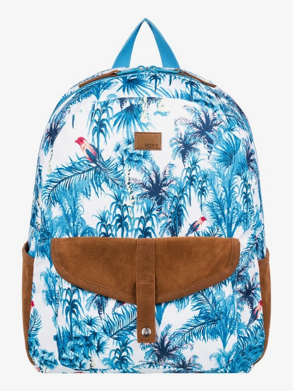 roxy, Carribean 18L Medium Backpack, MARSHMALLOW WILD GOA (xwbb) 0 Carribean 18L Medium Backpack White ERJBP03926 Roxy