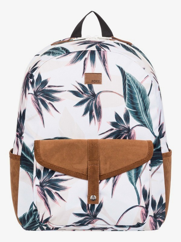 roxy, Carribean - Sac à dos moyen pour Femme, BRIGHT WHITE SWIM LUNAR FLOWER (wbb8) 0 Carribean - Sac à dos moyen pour Femme Blanc ERJBP03968 Roxy