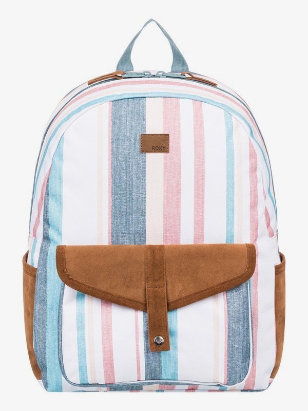 roxy, Carribean Medium Backpack, SNOW WHITE RETRO VERTICAL (wbk3) 0 Carribean Medium Backpack White ERJBP03968 Roxy