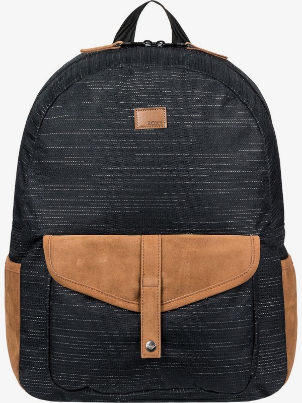 roxy, Carribean Lurex 18L - Sac à dos moyen pour Femme, ANTHRACITE (kvj0) 0 Carribean Lurex 18L - Sac à dos moyen pour Femme Noir ERJBP03969 Roxy