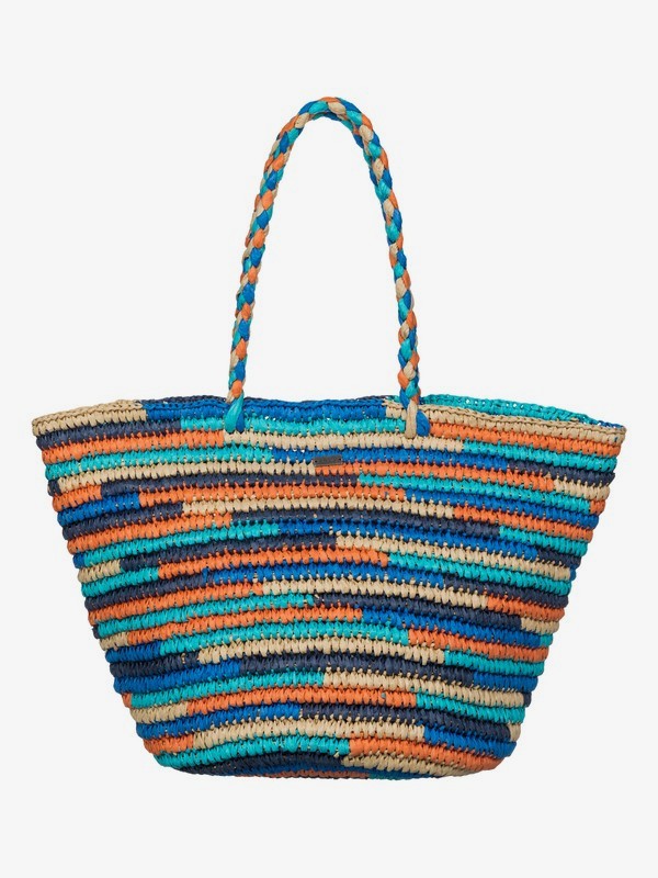 roxy, Butternut Beach Tote, TRUE BLUE (brp0) 0 Butternut Beach Tote Blue ERJBT03013 Roxy