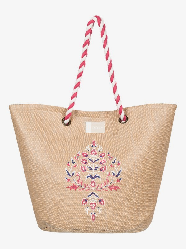 roxy, Sunseeker - Bolsa de Playa de Paja, NATURAL (yef0) 0 Sunseeker - Bolsa de Playa de Paja Amarillo ERJBT03084 Roxy