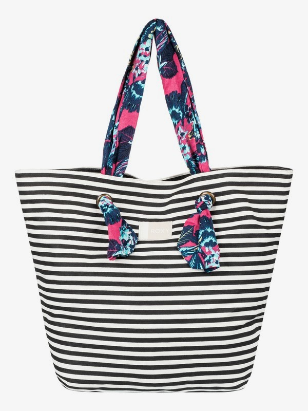 roxy, Act Together - Bolsa de Playa, BRIGHT WHITE BASIC STRIPE (wbb3) 0 Act Together - Bolsa de Playa Blanco ERJBT03091 Roxy