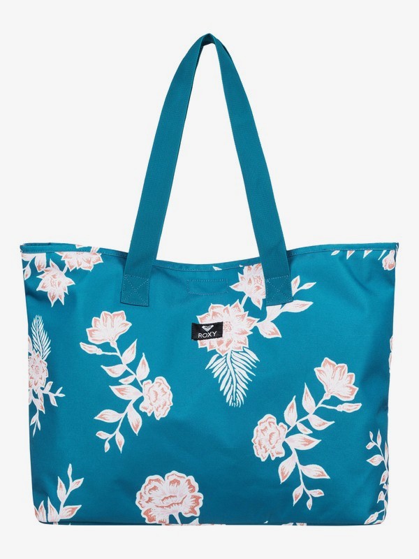 roxy, Wildflower 28L Tote Bag, MYKONOS BLUE S EGLANTINE (bzf6) 0 Wildflower 28L Tote Bag Blue ERJBT03138 Roxy