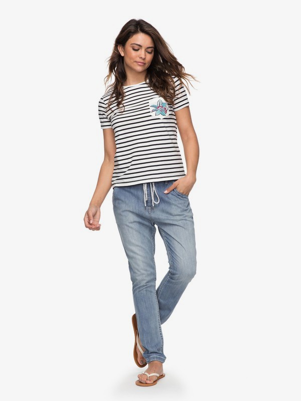 roxy, Tropi Call Denim Joggers, MEDIUM BLUE (bgy0) 0 Tropi Call Denim Joggers ERJDP03180 Roxy