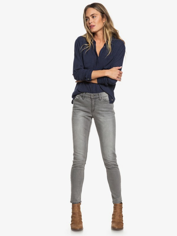 roxy, Seatripper Skinny Fit Jeans, GREY WASH (sle0) 0 Seatripper Skinny Fit Jeans Grey ERJDP03200 Roxy