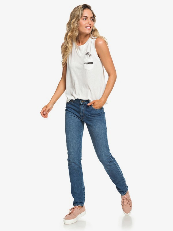 roxy, Cosy Wildness - Vaquero de Corte Recto para Mujer, MEDIUM BLUE (bgy0) 0 Cosy Wildness - Vaquero de Corte Recto para Mujer Azul ERJDP03212 Roxy