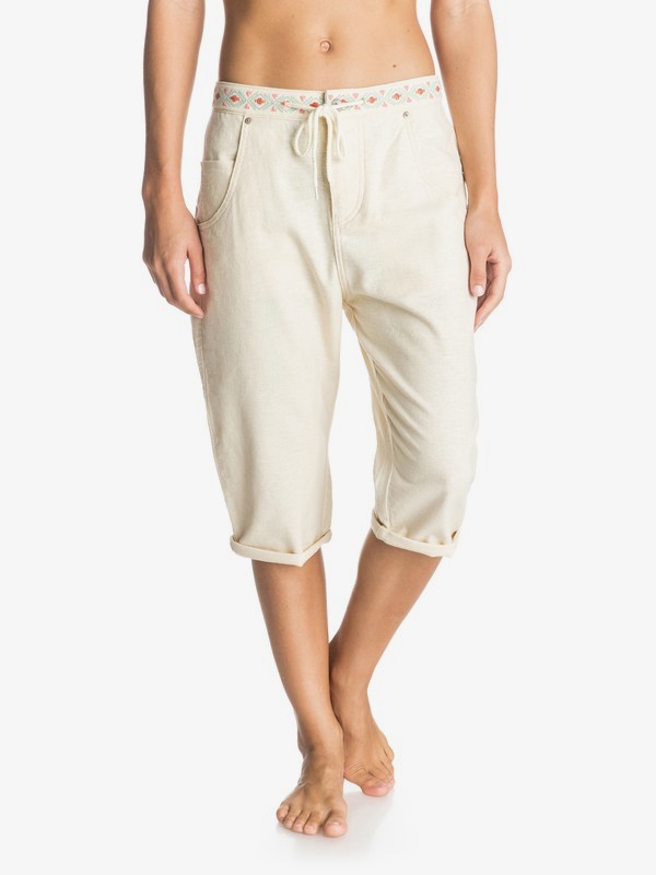 roxy, Harmonize - Shorts de denim, BLEACHED SAND (ter0) 0 Harmonize - Shorts de denim Beige ERJDS03068 Roxy