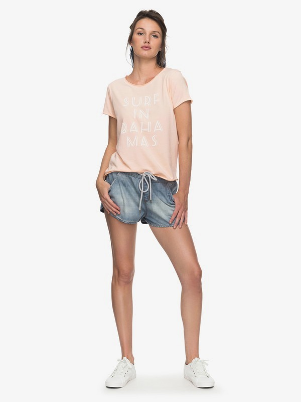 roxy, Music Never Stop - Short Vaquero de Playa para Mujer, MEDIUM BLUE (bgy0) 0 Music Never Stop - Short Vaquero de Playa para Mujer Azul ERJDS03152 Roxy