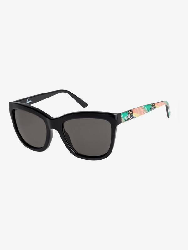 roxy, Jane - Lunettes de soleil pour Femme, SHINY BLACK POP SURF PRINT/GRE (xssk) 0 Jane - Lunettes de soleil pour Femme Gris ERJEY03055 Roxy