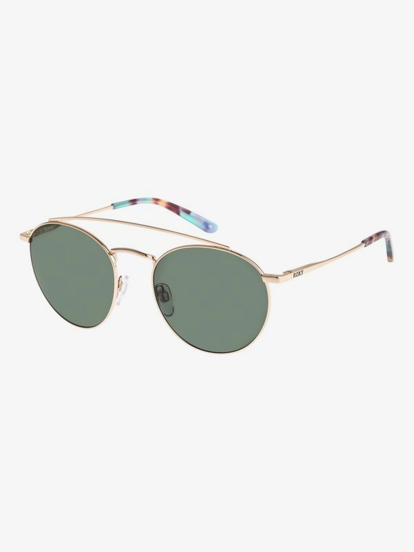 roxy, Flume - Gafas de Sol para Mujer, SHINY GOLD/GREEN (xrrg) 0 Flume - Gafas de Sol para Mujer Rojo ERJEY03067 Roxy