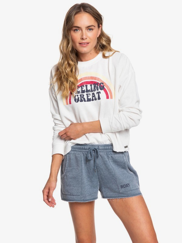 roxy, Rebel Heart A Sweat Shorts, BLUE MIRAGE (bmk0) 0 Rebel Heart A Sweat Shorts Blue ERJFB03222 Roxy