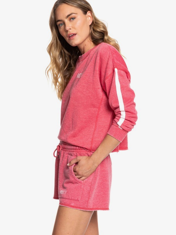 roxy, Rebel Heart B Sweat Shorts, BARBERRY (mpt0) 0 Rebel Heart B Sweat Shorts Pink ERJFB03224 Roxy