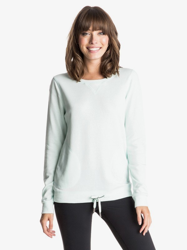 roxy, Loungin - Sweatshirt, SOOTHING SEA (bdf0) 0 Loungin - Sweatshirt Bleu ERJFT03225 Roxy