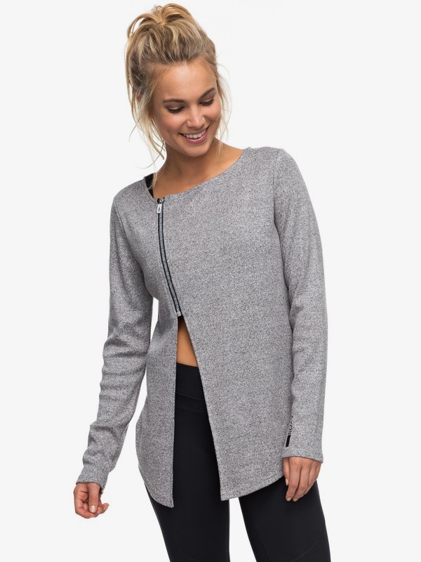 roxy, After Sunset - Haut de yoga pour Femme, HERITAGE HEATHER (sgrh) 0 After Sunset - Haut de yoga pour Femme Gris ERJFT03625 Roxy