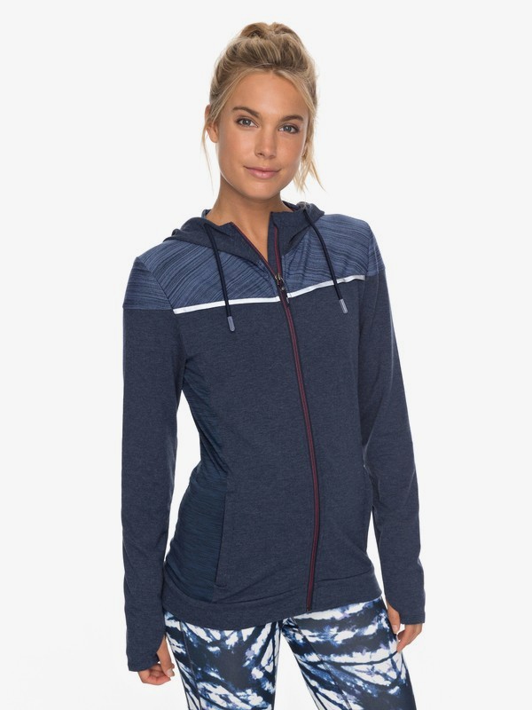 roxy, Crazy Feeling - Funktioneller Hoodie für Frauen, DRESS BLUES (btk0) 0 Crazy Feeling - Funktioneller Hoodie für Frauen Blau ERJFT03716 Roxy