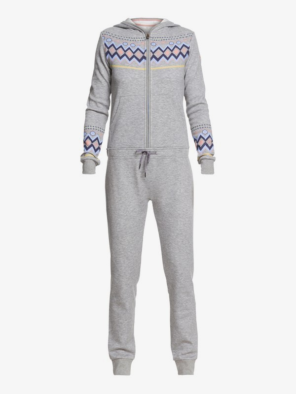 roxy, Warm Up - Mono técnico para Mujer, WARM HEATHER GREY (sjeh) 0 Warm Up - Mono técnico para Mujer Gris ERJFT03742 Roxy