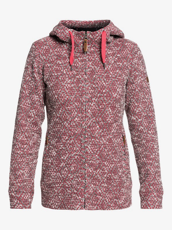 roxy, Doe - Sudadera de diseño técnico con capucha y cremallera para Mujer, TEABERRY (mmn0) 0 Doe - Sudadera de diseño técnico con capucha y cremallera para Mujer Rosa ERJFT03744 Roxy