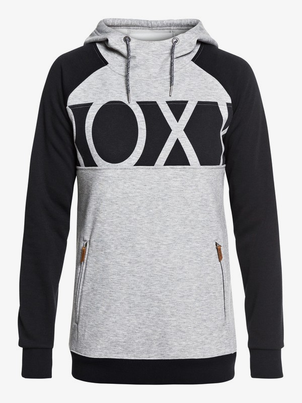 roxy, Liberty Technical Hoodie, WARM HEATHER GREY (sjeh) 0 Liberty Technical Hoodie Grey ERJFT03746 Roxy